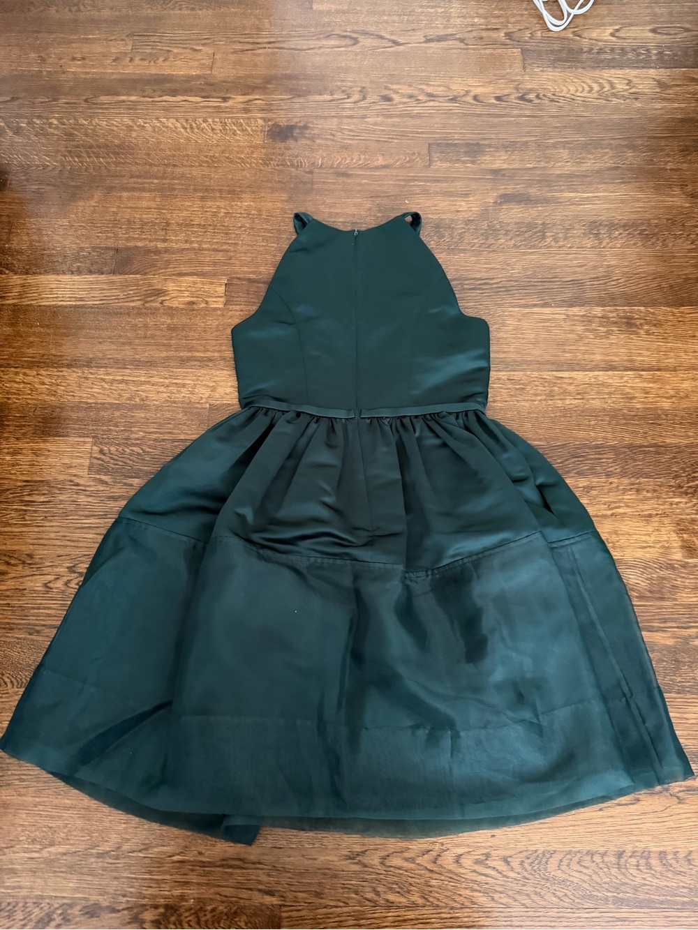 ERIN by Erin Fetherston Dark Green Halter Mini Dress - Picture 2 of 8
